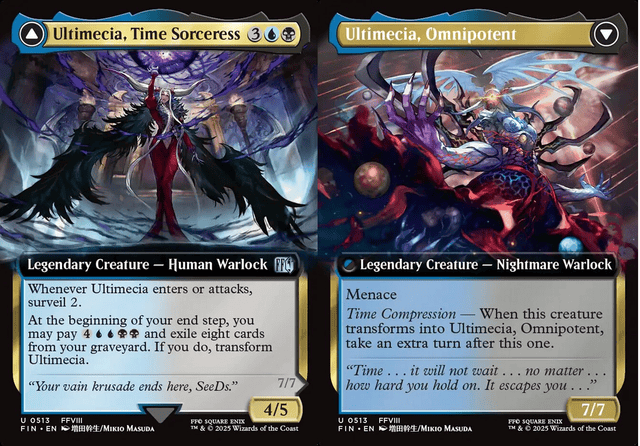 Ultimecia, Time Sorceress // Ultimecia, Omnipotent - Foil - Extended Art